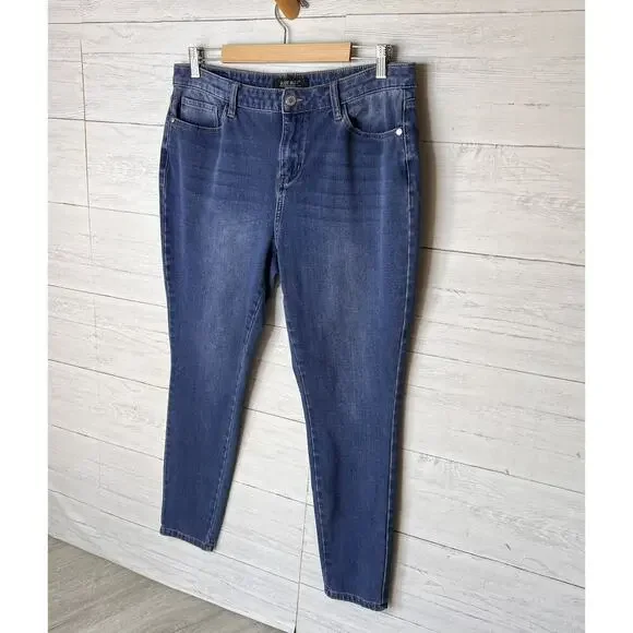 Judy Blue Jeans Womens Size 15/32 Blue Skinny Fit Medium Wash Stretch Denim - Picture 4 of 16